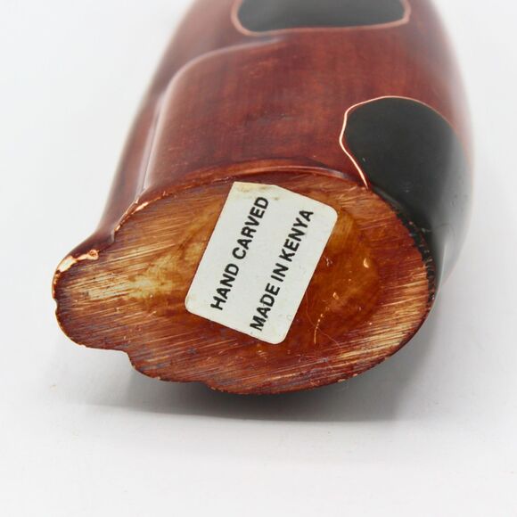 Vintage African Carved Marble Stone Cat Figurine Spotted Kenya Animal Sculpture - Picture 4 of 7